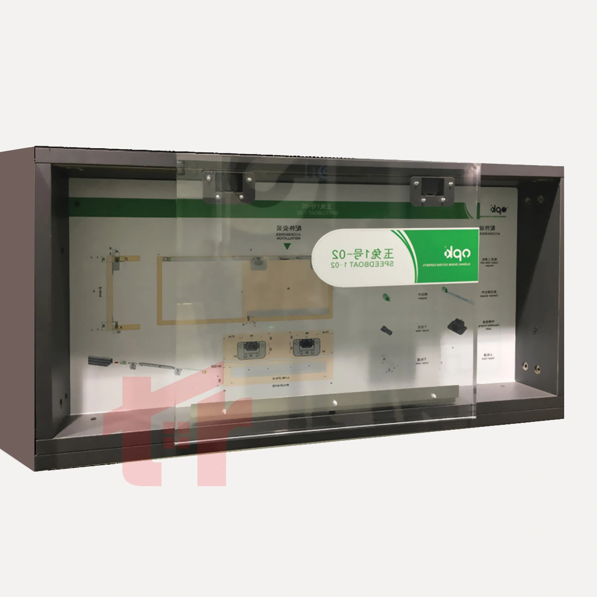 مکانیزم درب ریلی کمد این لاین خطـی مخفی تک درب چوبی فانتونی K019