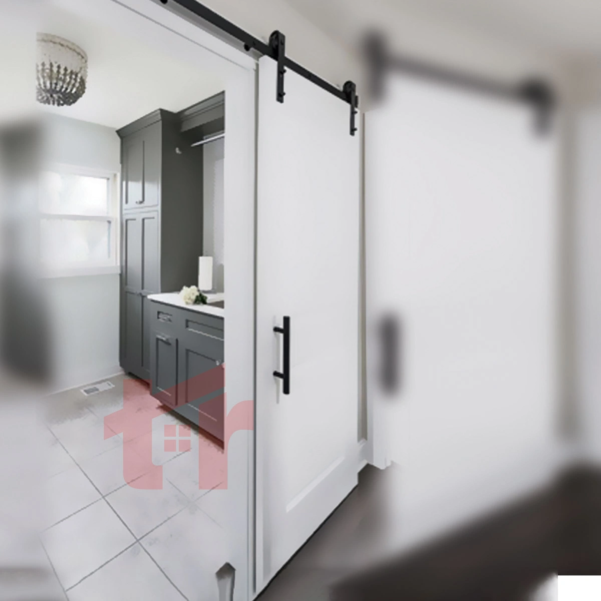 مکانیزم درب ریلی وال هنگ روکار روسـتیک تک درب فانتونی K106