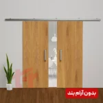 مکانیزم ریلی دو درب چوبی همزمان آلباتور ۹۸۰۰