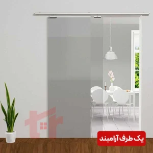 مکانیزم کشویی تک درب شیشه ای آلباتور یک طرف آرام بند کد 9901