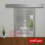 مکانیزم ریلی دو درب شیشه ای هم زمان آلباتور بدون آرام بند کد 9950